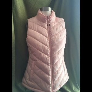 Blush puffer vest